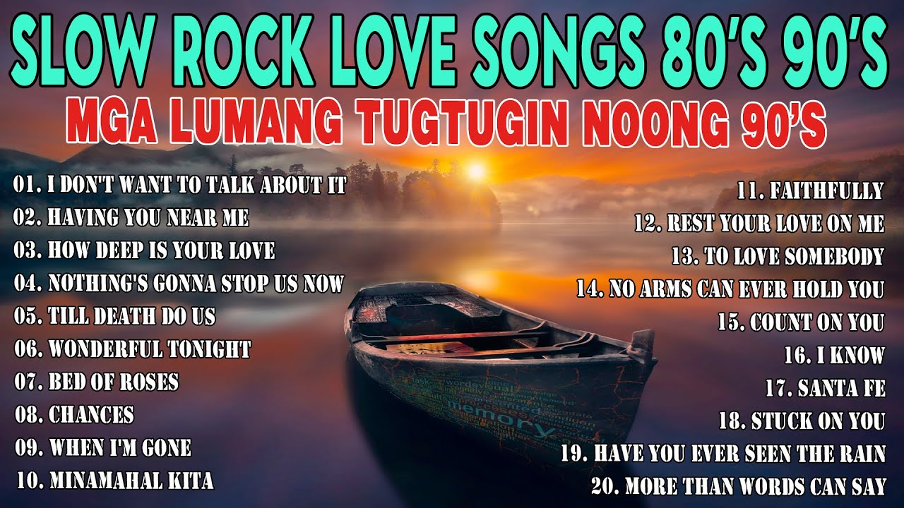 Slow Rock Love Song Nonstop  Slow Rock Medley  Rock Ballads 70s 80s 90s