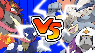 IF POKÉMON TALKED: Pokémon Ultra Sun and Ultra Moon Battle: Greninja and Incineroar Battle it Out