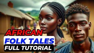 How to Create African Folktale Stories Videos For FACELESS YouTube Channel | Money from AI Animation