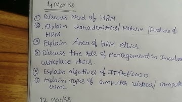 2nd sem Bcom Business Ethics ll Module - 04 Important Questions ll @Tutor_from_home