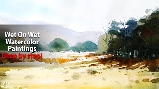 youtube watercolor painting wet on wet 1