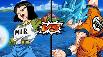 Android 17 (Super) VS Goku SSJ Blue | DBZ: Budokai Tenkaichi 3
