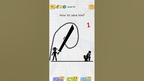Draw 2 save || Level 47 - #shorts #draw2save #drawing #gameplay #androidgames #iosgames