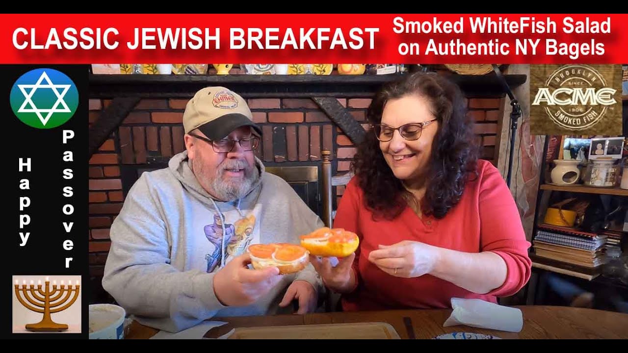 Classic Jewish Breakfast | Acme Smoked Whitefish On Authentic New York Bagels | Jkmcravetv