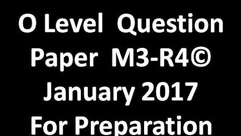 O level Doeacc/Nielit Question Paper M3-R4 January 2017 (C Language) Hindi/English