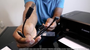 UNBOXING ON -THE -GO (OTG) CABLE AND HOW TO CONNECT PRINTER AND MOBILE PHONE USING PRINTERSHARE APP