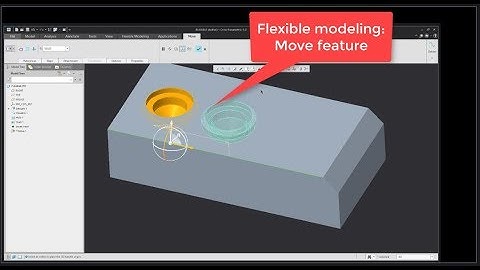 Creo Flexible tutorial: Flexible Move using the Dragger, Dimension, and Constraints tools