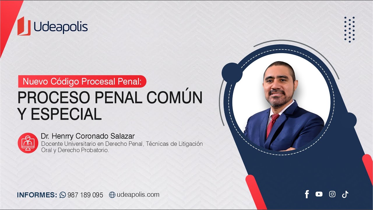Proceso Penal Común y Especial | Henrry Coronado Salazar