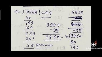 Largest 4 digit number which completely divisible by 40.