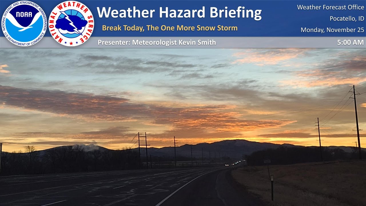 11/25/24 Hazard Briefing - Break Today, Then One More Snow Storm - YouTube