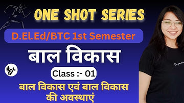 UP DELED 1st Semester Child Development Class/Chapter-01,Class-01/Deled First Semester Clsses