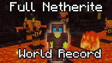 BEDROCK Full Netherite Speedrun Seed (56 Seconds)