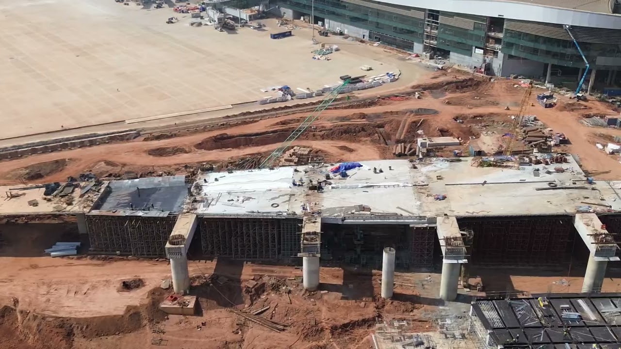 2026.02.01 Cập nhật hình ảnh thi công cầu cạn trước nhà ga - Sân bay Long Thành