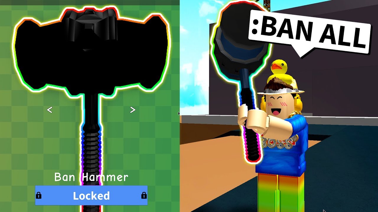 Roblox Knife Simulator Get A Ban Hammer In Roblox - hackers and cheaters roblox knife simulator