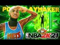 I MADE A POST PLAYMAKER and shot nothing but GREEN RELEASES on NBA 2K21..
