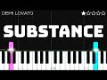 Demi Lovato - SUBSTANCE | EASY PIano Tutorial