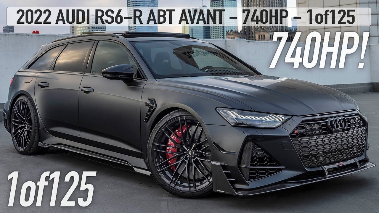 1of125! 2022 AUDI RS6-R ABT AVANT 740HP/920NM - MURDERED OUT DAYTONA MATTE  BEAST - In Detail 4K 