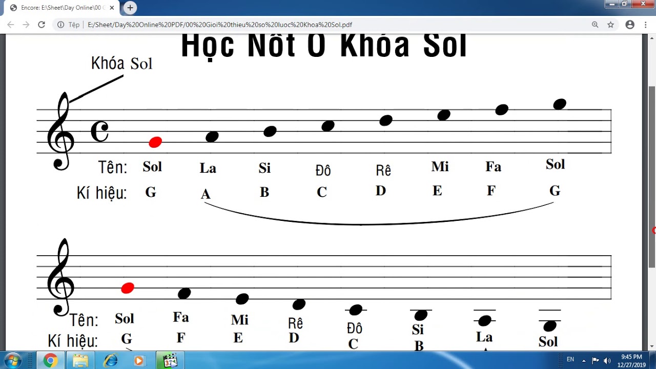 Hướng dẫn tự học Piano #3 - Cách xác định nốt ở Khóa Sol - YouTube