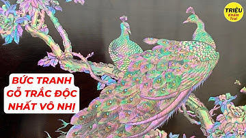 Chấn Động Thị Trường Bức Tranh Gỗ Trắc Khảm Chim Công Độc Nhất Vô Nhị Tại Việt Nam Gây Sốc