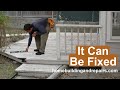 Why Your Exterior Deck Might Be Sinking And Out of Level - Building Repair Education