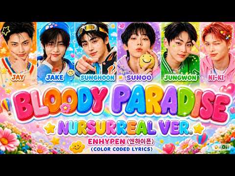 Cover ENHYPEN (엔하이픈) - Bloody Paradise | Nursurreal Ver (Color Coded Lyrics)