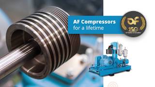 AF Compressors :  + 6500 oil free piston compressors in + 175 countries, since 1870.