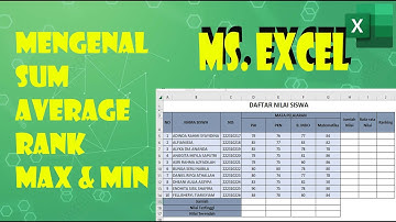 Mengenal fungsi sum average max min di excel
