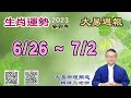 2023年 每週生肖運勢【 大易週報】➔ 陽曆 06/26~ 07/02｜戊午月｜大易命理頻道｜賴靖元 老師｜CC 字幕