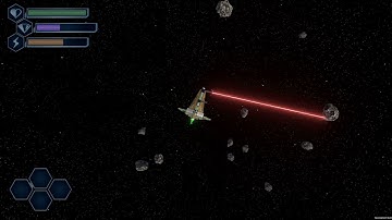 Chromatic Galaxy, New laser beam weapon with damage scripting, Unity Shader Graph and Line Renderer