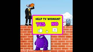 Will Grimace Shake Help Tv Woman? | Good Story Of Giving And Receiving | Funny Animation #Shorts