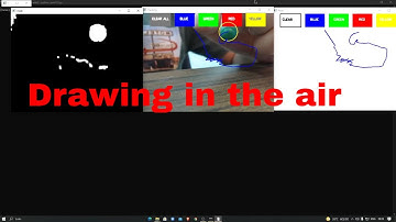 Drawing in the air with python | OpenCV | Aryan codes