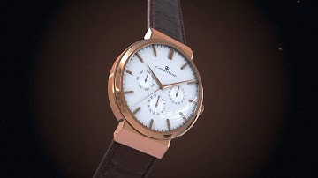 Luxury wristwatch 3D animation
