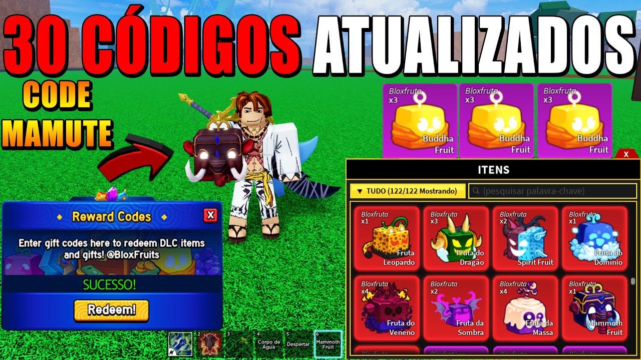 REVELEI!! NOVO CÓDIGO DA FRUTA MAMUTE + 30 CÓDIGOS ATUALIZADOS DE EXP RESET  BELI DO BLOX FRUITS! 