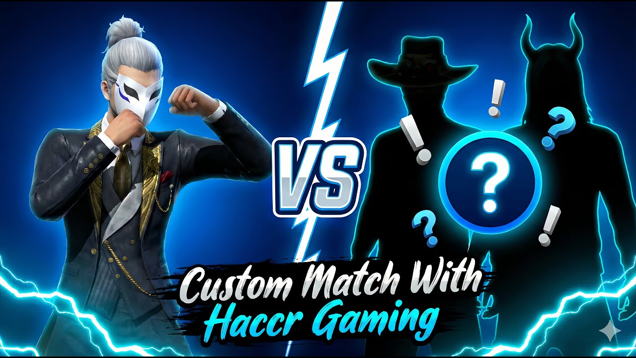 🔥HACCR GAMING – FREE FIRE LIVE | CUSTOM ROOM | RANK PUSH | FUN & CHALLENGE 🔥