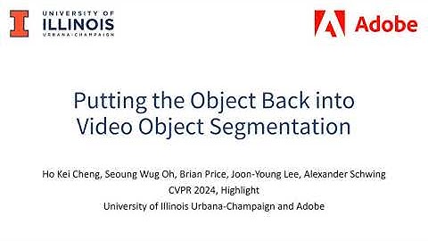 [CVPR 2024 Highlight] Putting the Object Back into Video Object Segmentation