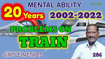 20 years pc question paper Solved, Problems on TRAIN, Simple Methods, short tricks Mental Ability.