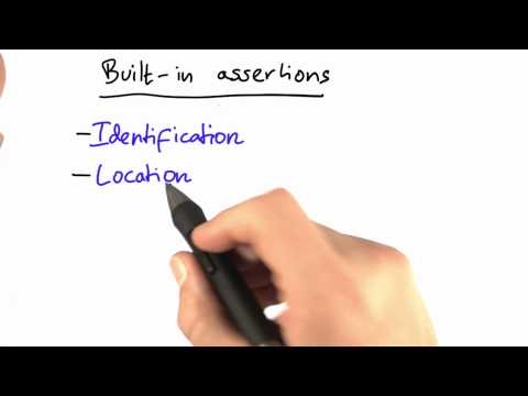 Built-In Assertions - Software Debugging