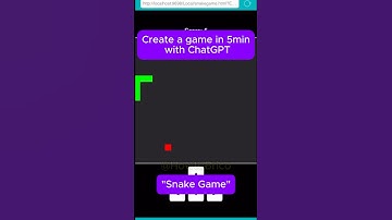 [Short] #5 Create a simple "Snake Game" with ChatGPT in 5min #chatgpt #game #howto