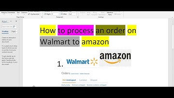 Lec 7 How To Process an Order on Walmart to Amazon |  Walmart order Processing | How To Proces Order