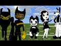 toon bendy and friends vs ink bendy (minecraft bendy and the ink machine)