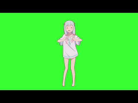 Green Screen Anime Girl GIF  Gfycat