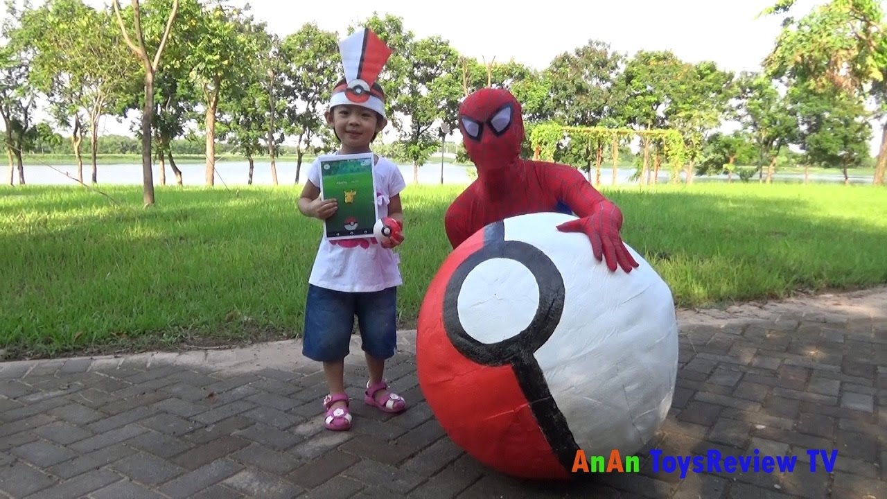 GIANT EGG POKEMON GO SURPRISE - Đi săn bắt Pokemon Go ❤ AnAn ToysReview TV ❤ - youtube