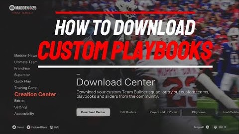 How to download a Custom Playbook on Madden 25