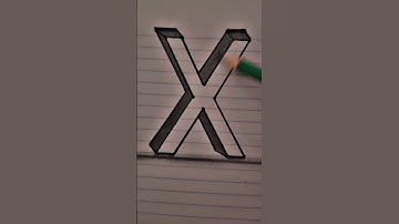 Amazing X letter in 3d transition. Requested vedio. Tutorial link in description. #viralvedio #X.