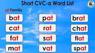 CVC-a Word List