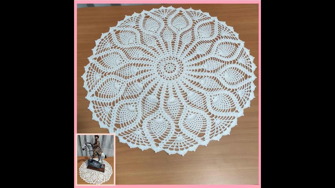 TAPETE / CARPETA PIÑAS U HOJAS (PARTE 1) TEJIDO A CROCHET FÁCIL DE HACER💕