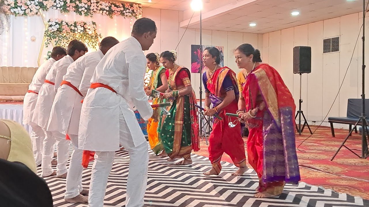 Maharashtrian Lezim Dance performance by Office Staff   Deva Shri Ganesha 