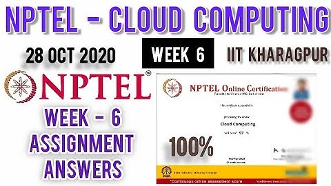 NPTEL: Cloud Computing Assignment 6 Answers | Week 6 Quiz Answers | Cloud Computing Week 6 Answers