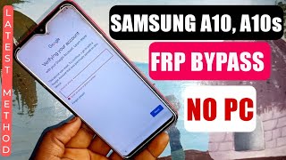 Samsung A10, A10s (SM-A105F) Frp Bypass Android 9.1, 10 || Without Pc Without Sim Card 2023