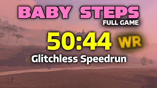BABY STEPS Glitchless Speedrun in 50 minutes [World Record]